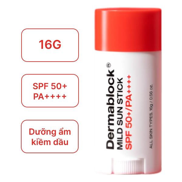 Sáp chống nắng Dermablock dạng thỏi 16g