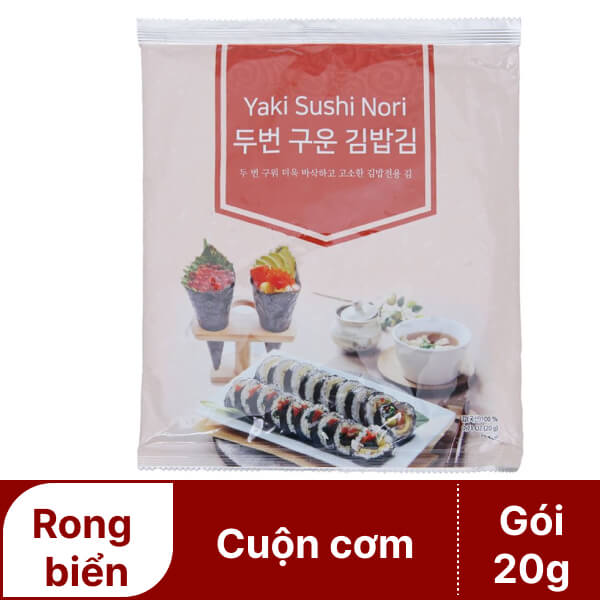 Rong biển cuộn cơm Humanwell Yaki Sushi Nori 20g