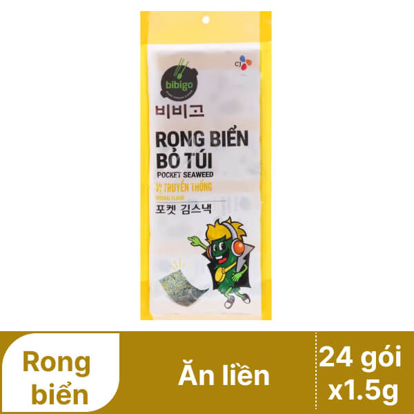 24 gói rong biển Bibigo 1.5g giá tốt tại Bách hoá XANH