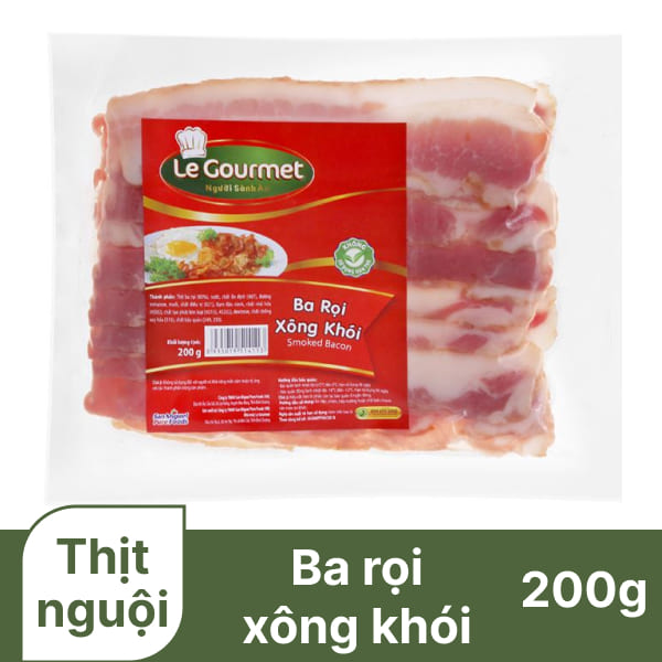 Ba rọi xông khói xắt lát Le Gourmet gói 200g
