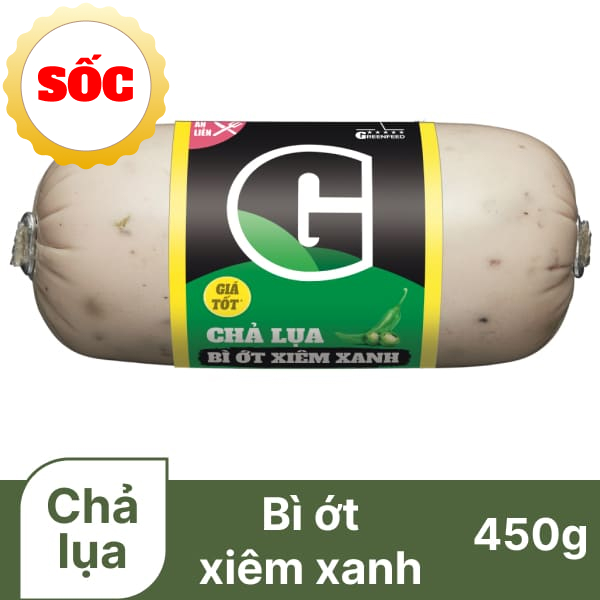 Chả lụa bì ớt xiêm xanh G Kitchen cây 450g