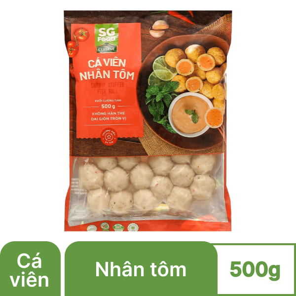 Cá viên nhân tôm SG Food gói 500g