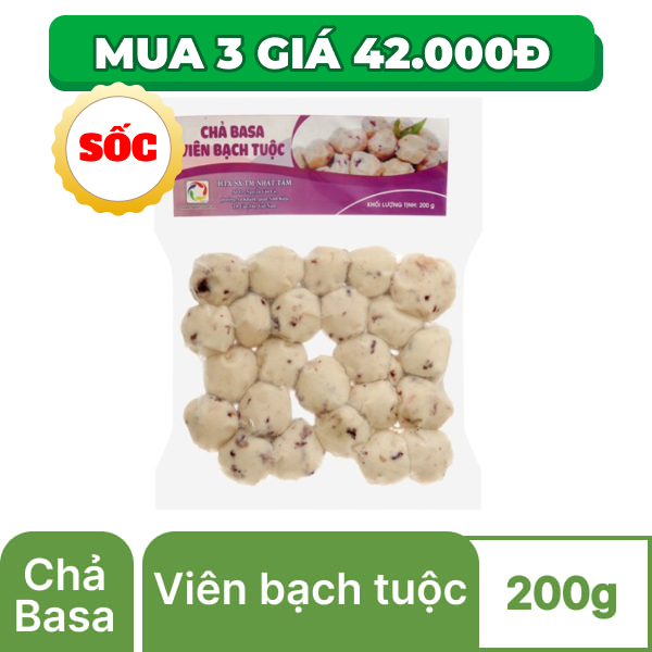 Chả basa viên bạch tuộc Nhất Tâm 200g