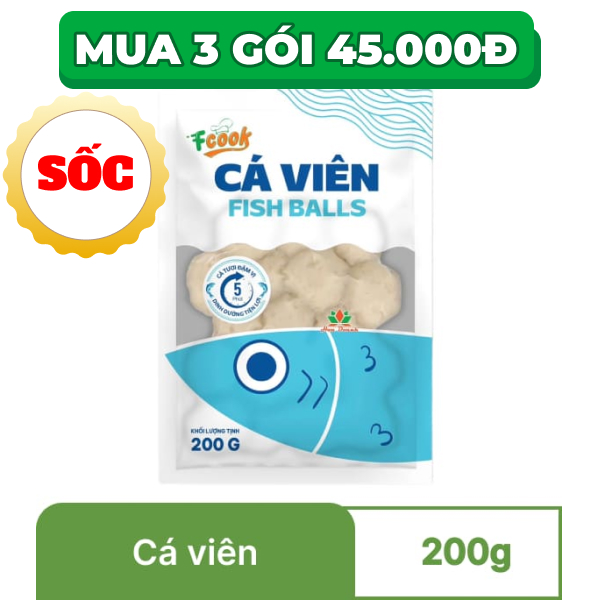Cá viên Fcook Hoa Doanh gói 200g