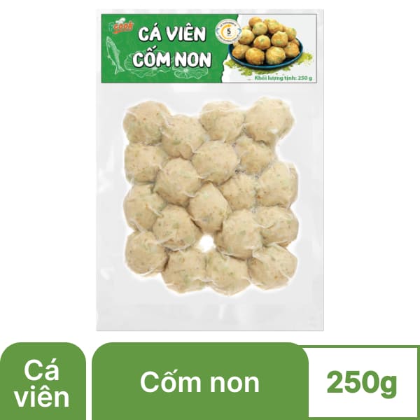 Cá viên cốm non Fcook Hoa Doanh gói 250g