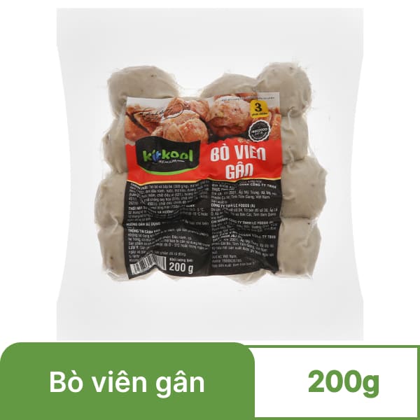 Bò viên gân Kitkool gói 200g
