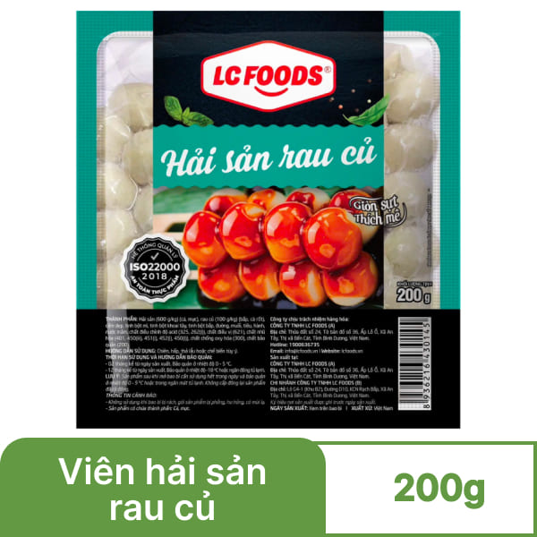 Viên hải sản rau củ LC FOODS 200g