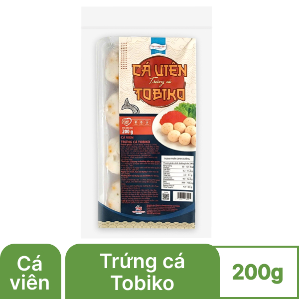 Cá viên trứng cá Tobiko Tân Việt Sin gói 200g