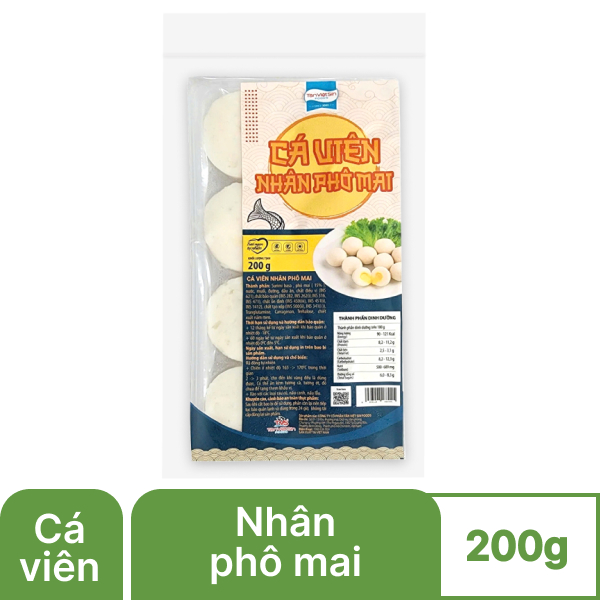 Cá viên nhân phô mai Tân Việt Sin gói 200g
