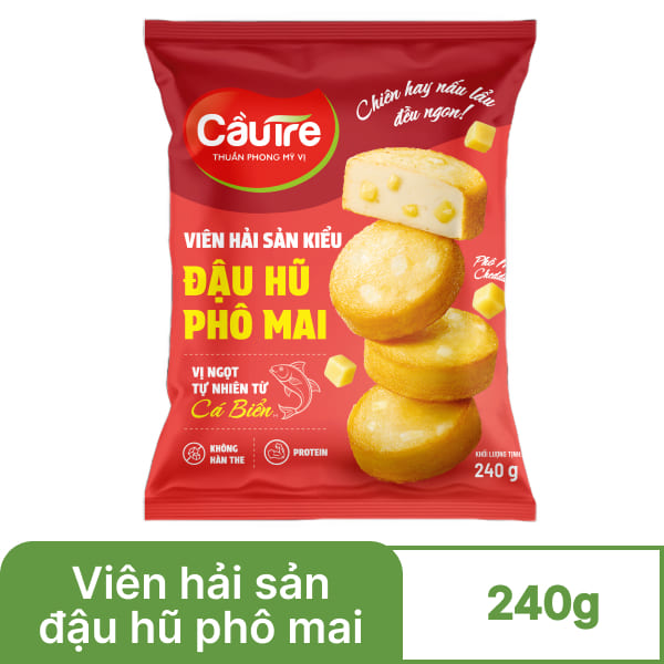 Viên hải sản đậu hũ phô mai Cầu Tre gói 240g