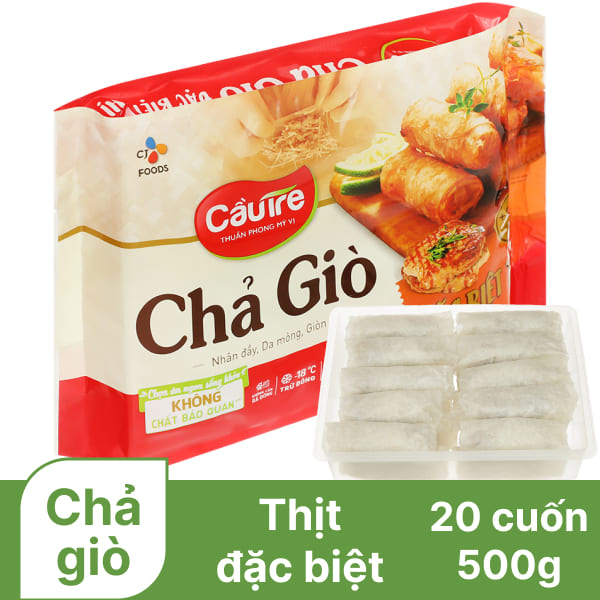 Chả giò đặc biệt nhân thịt Cầu Tre gói 500g
