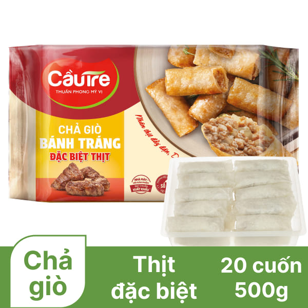 Chả giò đặc biệt nhân thịt Cầu Tre gói 500g