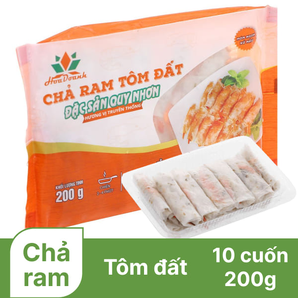 Chả ram tôm đất Quy Nhơn Hoa Doanh gói 200g