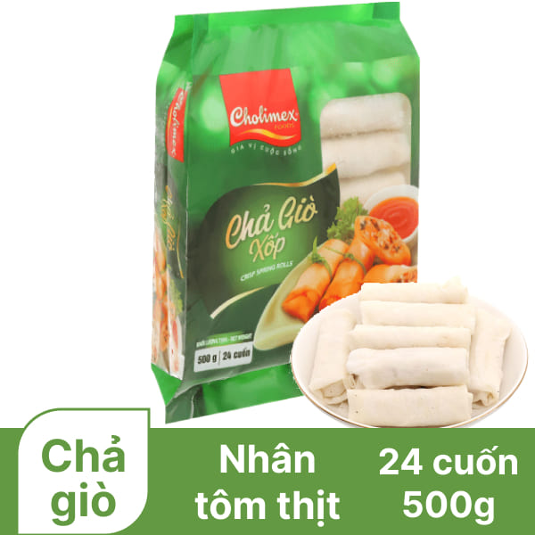 Chả giò xốp tôm thịt Cholimex 500g