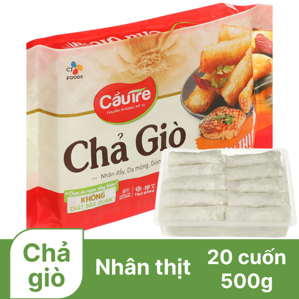 Chả giò nhân thịt Cầu Tre gói 500g