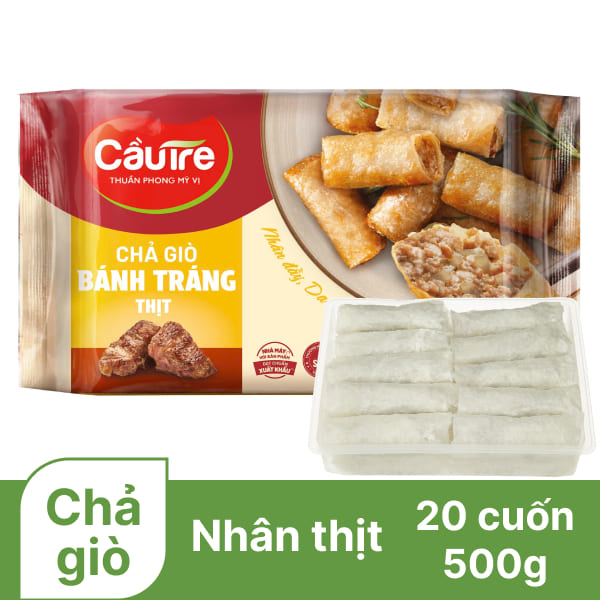 Chả giò nhân thịt Cầu Tre gói 500g