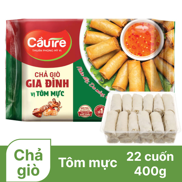 Chả giò gia đình tôm mực Cầu Tre 440g