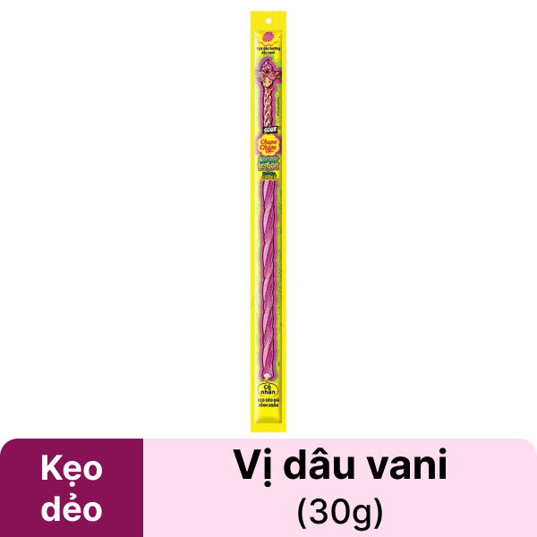 Kẹo dẻo dâu vani Chupa Chups 30g