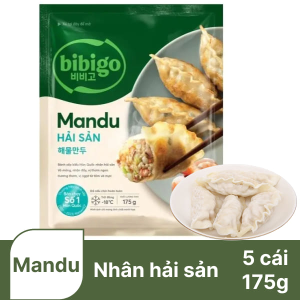 Bánh xếp hải sản Bibigo 175g
