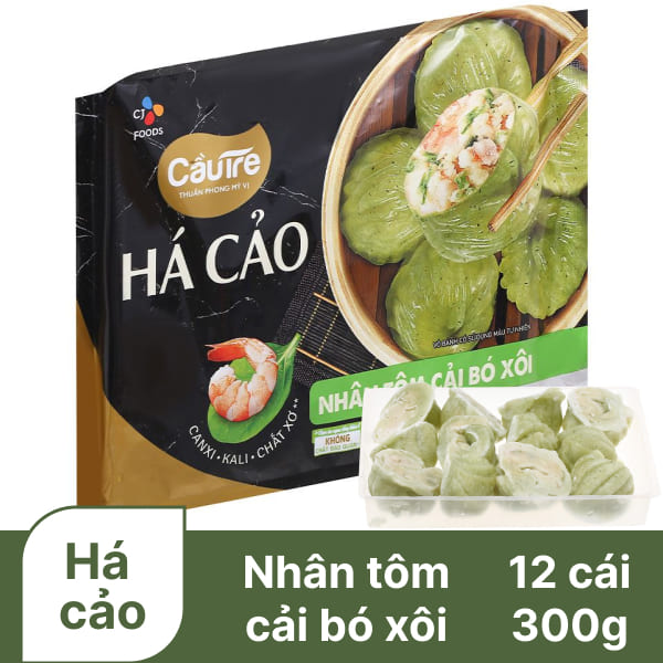 Há cảo tôm cải bó xôi Cầu Tre 300g