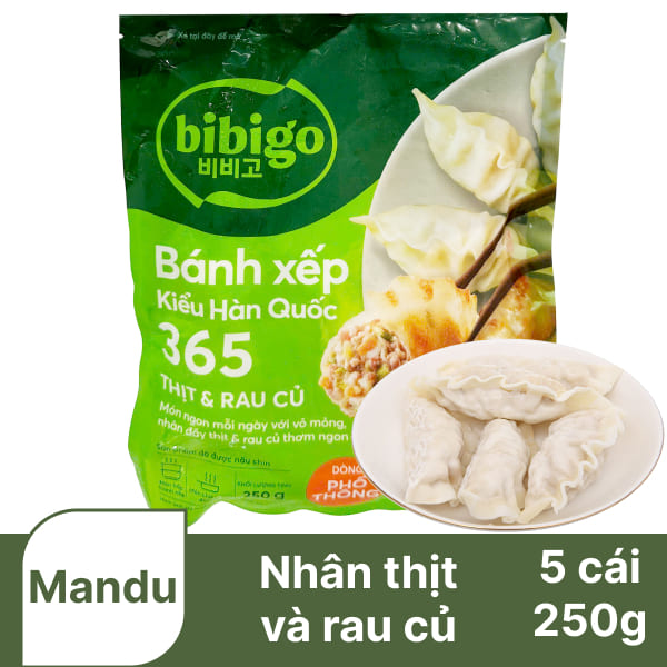 Bánh mandu thịt và rau củ Bibigo 250g