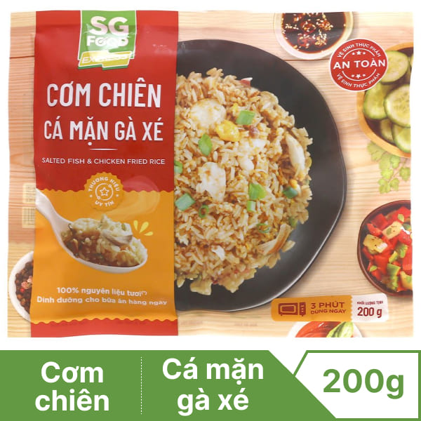 Cơm chiên cá mặn gà xé SG Food 200g