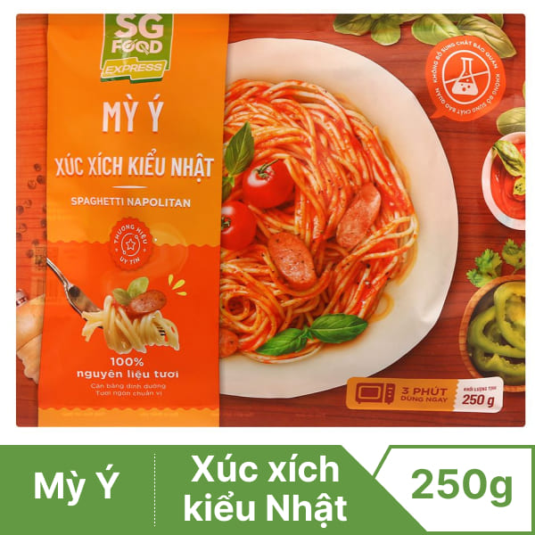 Mì ý xúc xích Nhật SG Food 250g