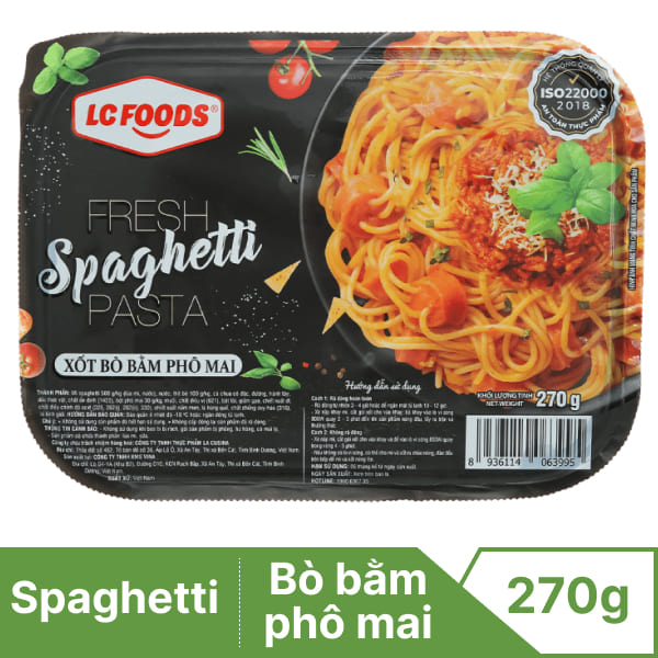 Mì spaghetti bò phô mai LC FOODS 270g