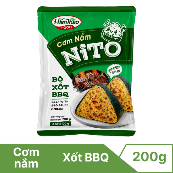 Cơm nắm Nito bò xốt BBQ Hiền Thảo 200g