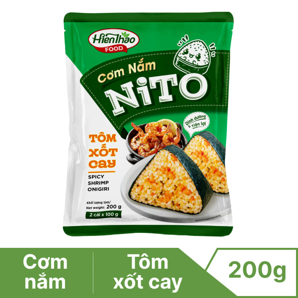 Cơm nắm Nito tôm xốt cay Hiền Thảo 200g