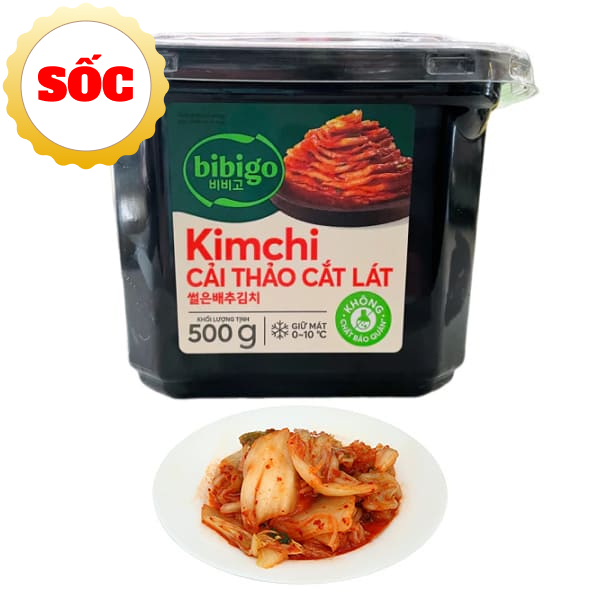 Kim chi cải thảo cắt lát Bibigo hộp 500g