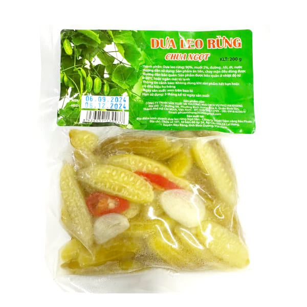 Dưa leo rừng chua ngọt Phú An Khang gói 200g