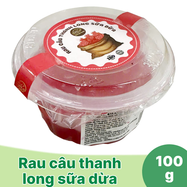 Rau câu thanh long sữa dừa Tâm Lợi hũ 100g