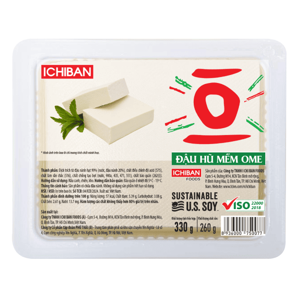 Tàu hũ mềm Ome Ichiban hộp 330g
