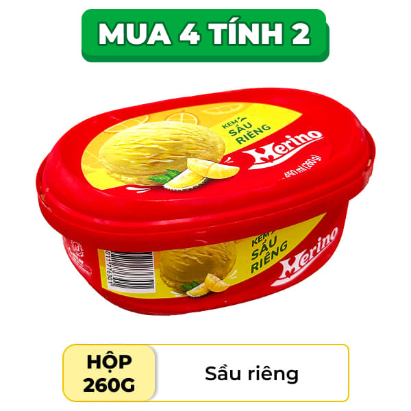 Kem sầu riêng Merino hộp 260g