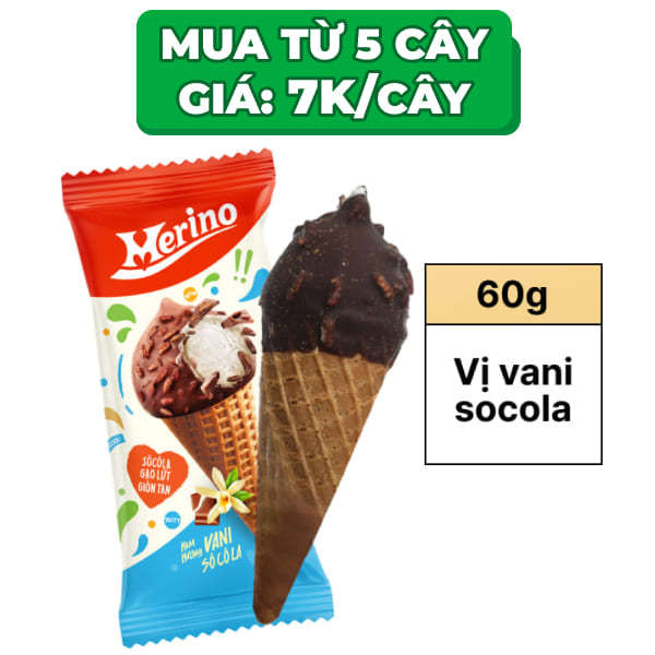 Kem vani Socola Merino Super Teen cây 60g