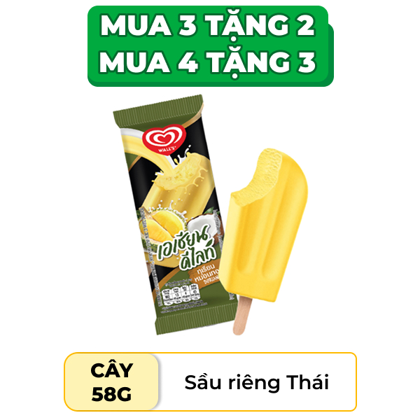 Kem sầu riêng Thái Wall's cây 58g