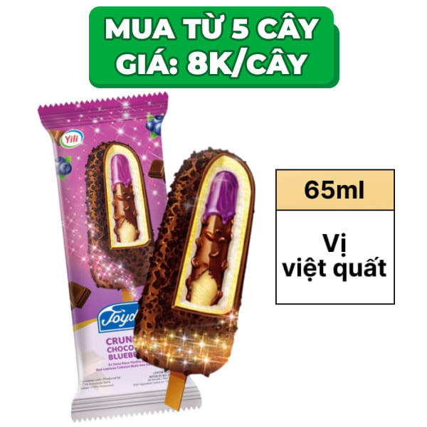 Kem socola việt quất giòn Joyday cây 65ml