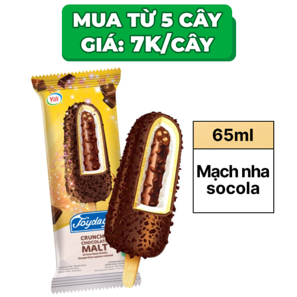Kem mạch nha socola giòn Joyday cây 65ml