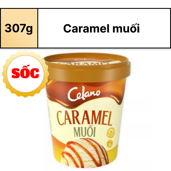 Kem Caramel muối Celano cao cấp 307g
