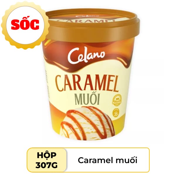 Kem Caramel muối Celano cao cấp 307g