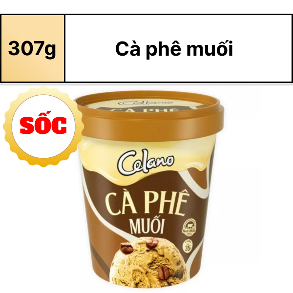 Kem cà phê muối Celano cao cấp 307g