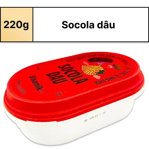 Kem dâu socola Vinamilk mịn hộp 220g