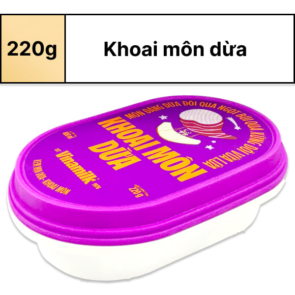 Kem dừa khoai môn Vinamilk mịn hộp 220g