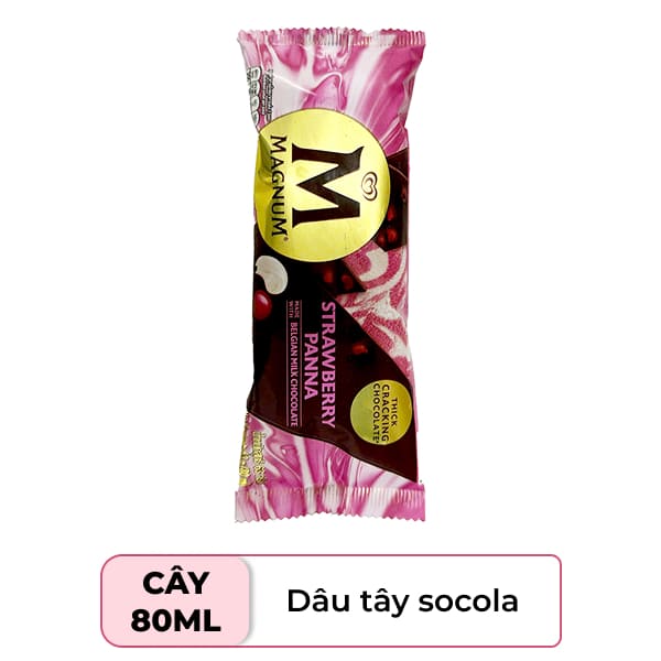 Kem dâu tây panna Magnum cây 63g