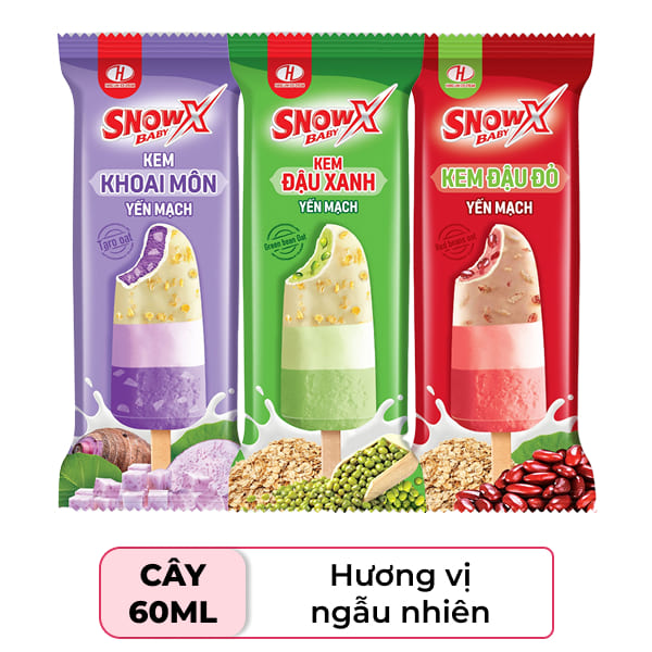 Kem các vị Snow baby X cây 60ml