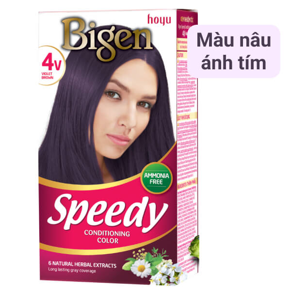 Thuốc nhuộm tóc Bigen 4V nâu ánh tím