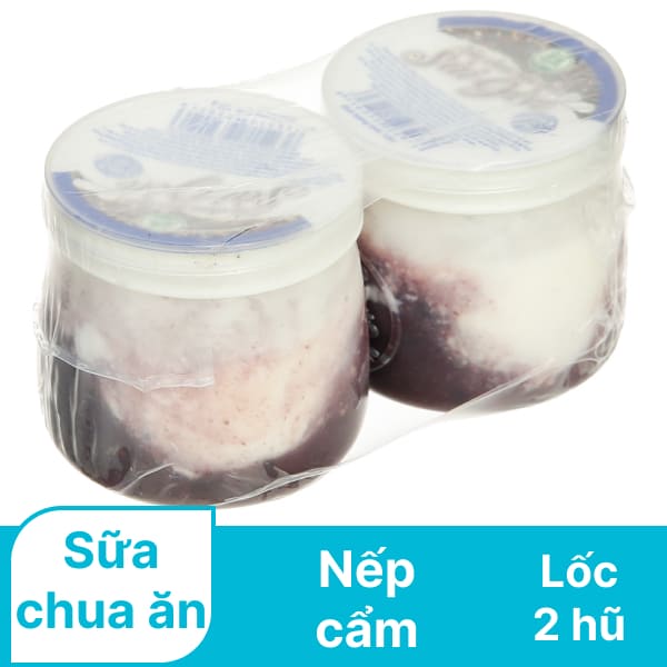 Lốc 2 hũ sữa chua nếp cẩm Sài Gòn Milk 120g