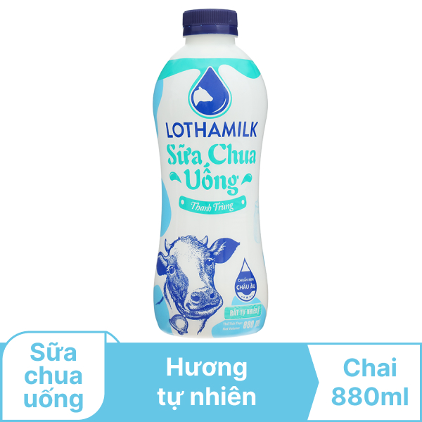 Sữa chua có đường Lothamilk chai 880ml