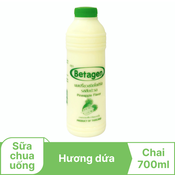 Sữa chua hương dứa Betagen chai 700ml